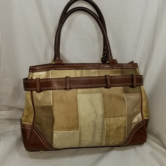 A9,622 Coach Hampton Carryall Patchwork Tote - Picture 2 of 6
